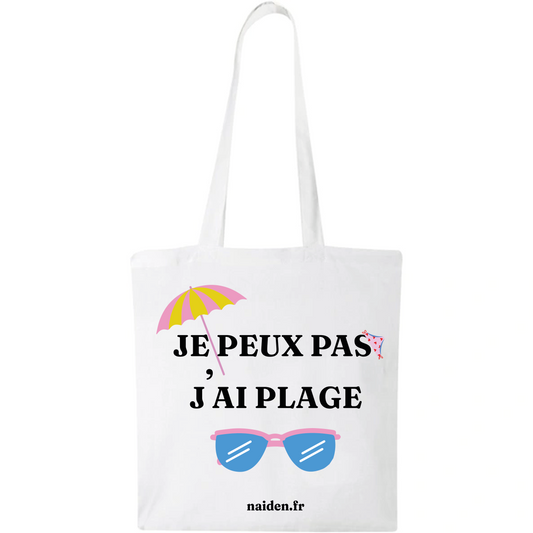 Tode Bag "Je peux pas j'ai plage"
