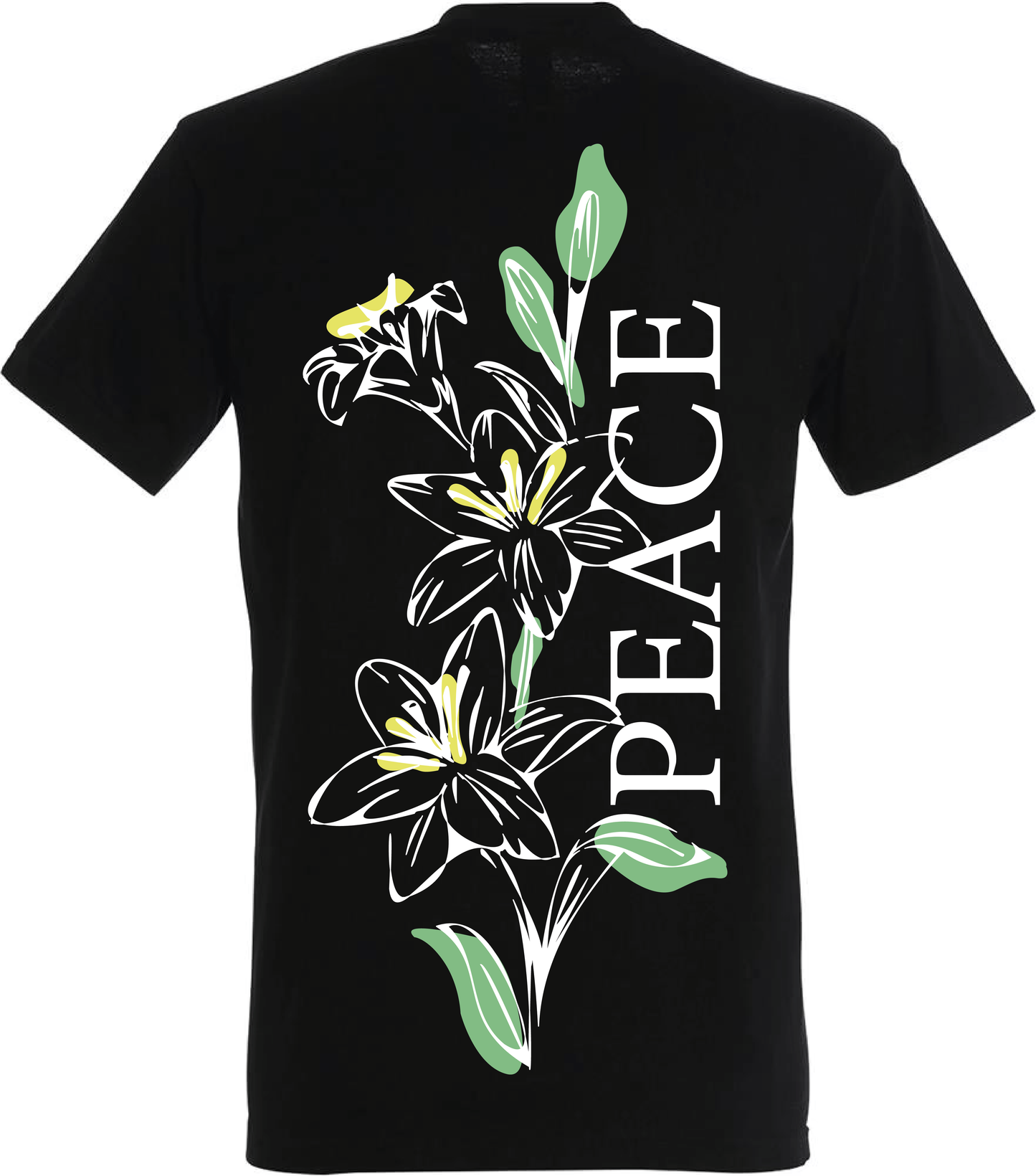 T-shirt Peace Noir