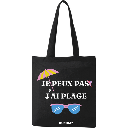 Tode Bag "Je peux pas j'ai plage"