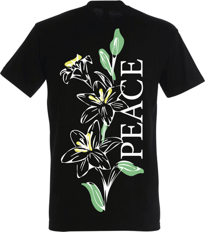 T-shirt Peace Noir
