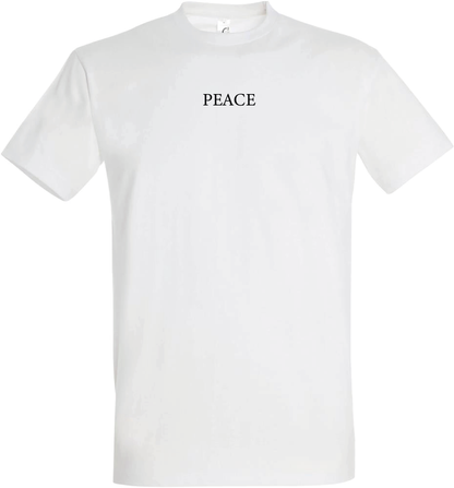 T-shirt Peace Blanc