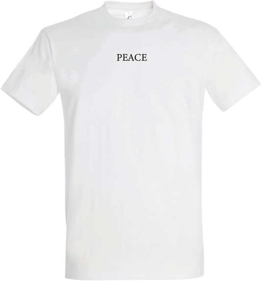 T-shirt Peace Blanc